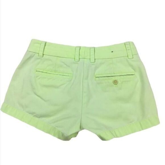 J. Crew Pastel Neon Lime Green Shorts 00 - Picture 3 of 7